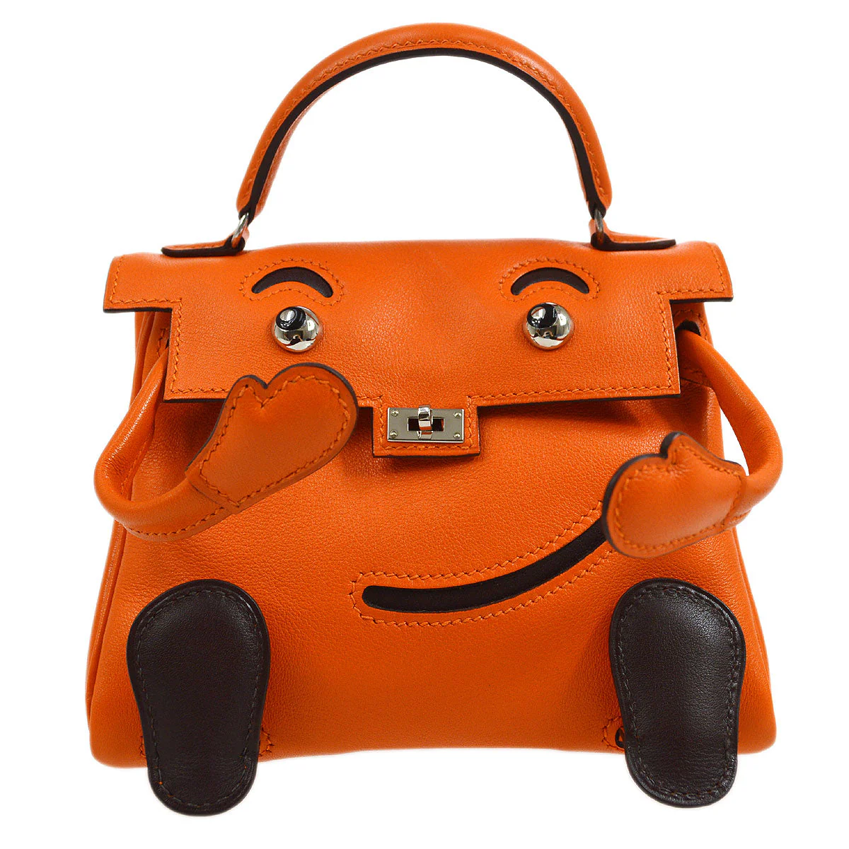 Hermes * 2000 Orange Veau Gulliver Kelly Doll