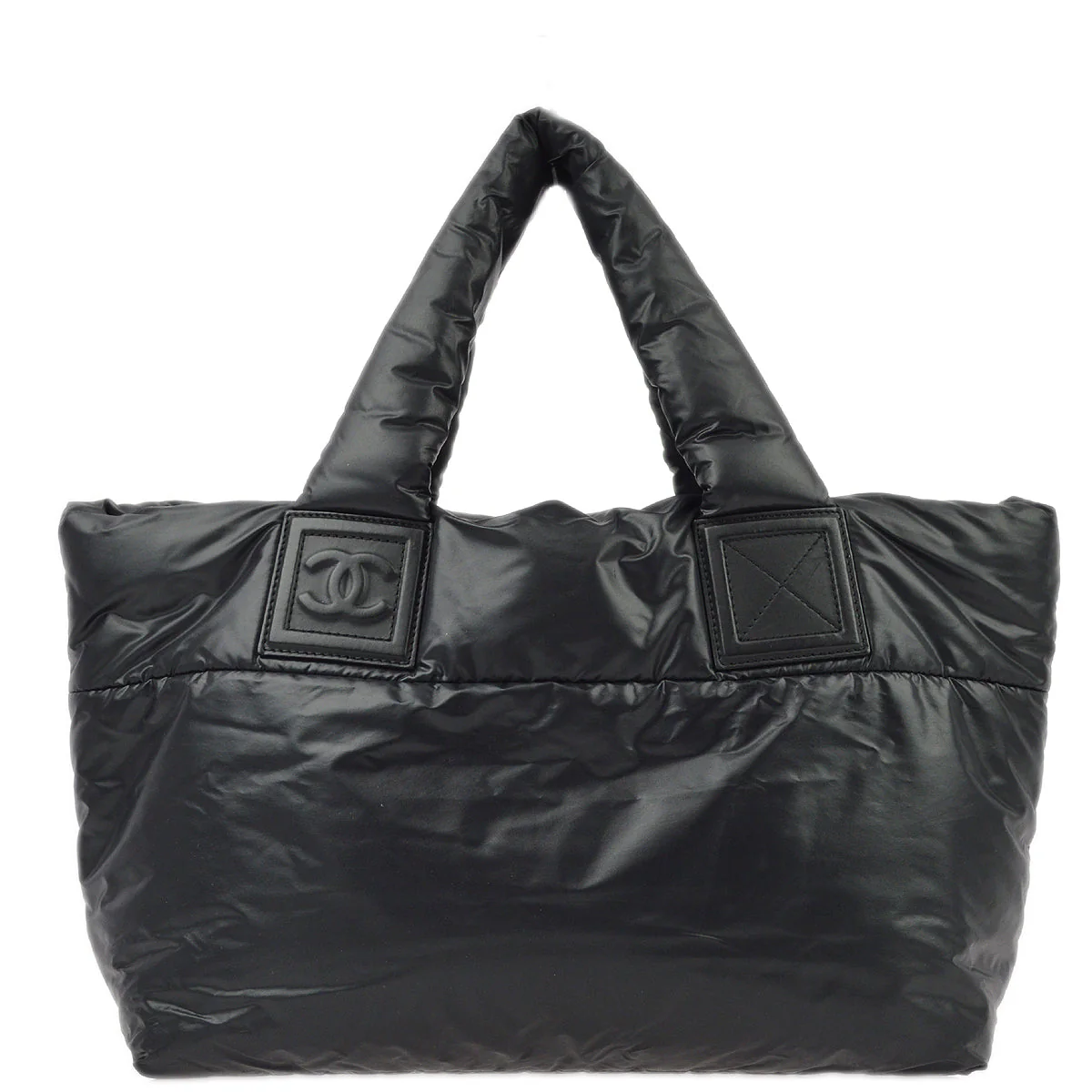 Chanel Black Nylon Coco Cocoon Tote Handbag